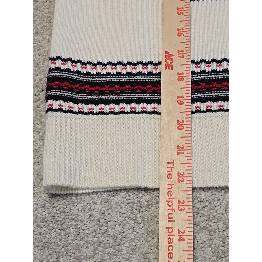 POLO RALPH LAUREN Womens Wool Cashmere Knit Southwestern Aztec Hoodie Sz M - Picture 7 of 9